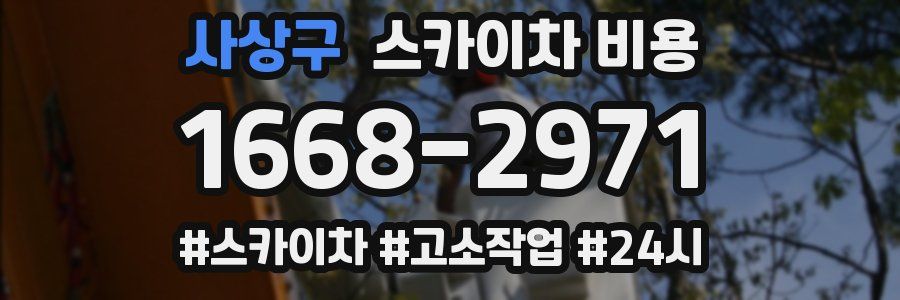 사상구 스카이차 비용
