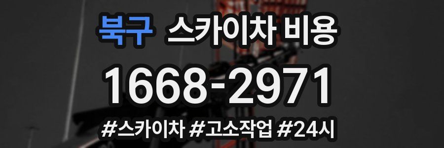 북구 스카이차 비용