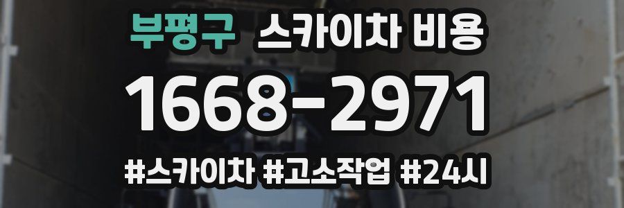 부평구 스카이차 비용