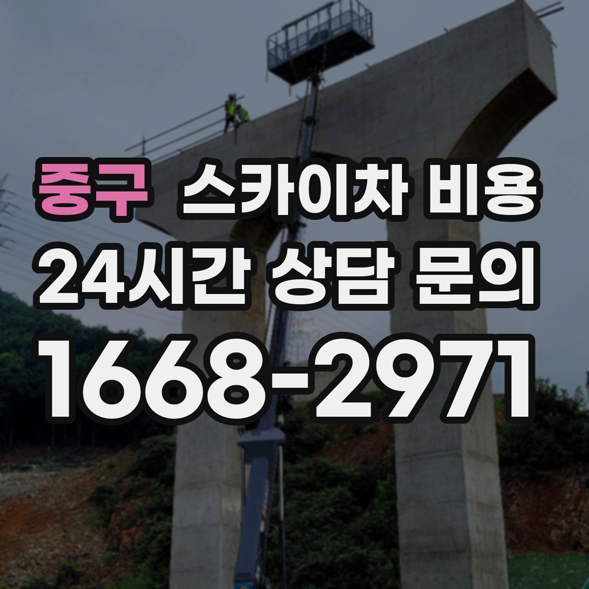 중구 스카이차 비용