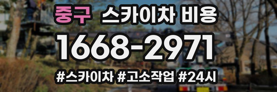 중구 스카이차 비용