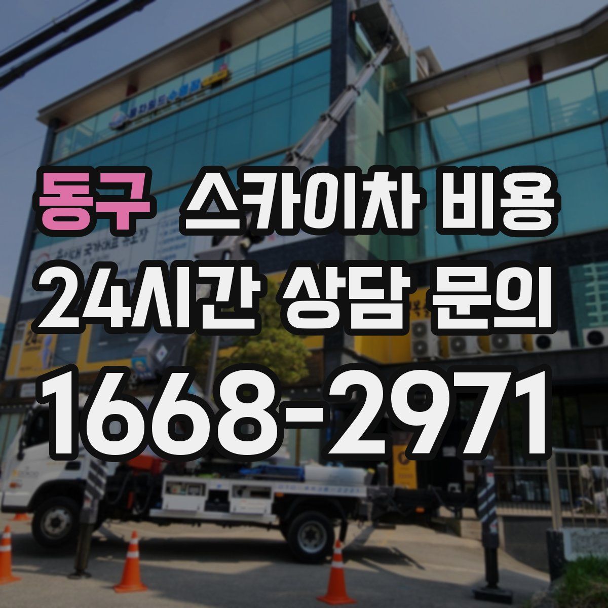 동구 스카이차 비용