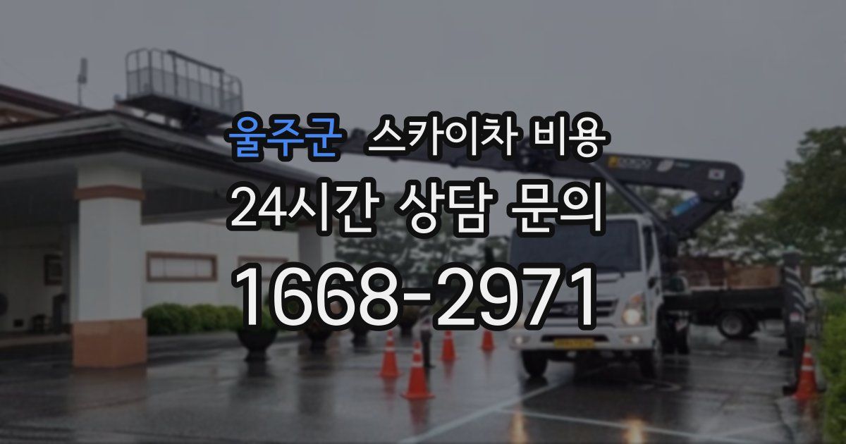 울주군 스카이차 비용