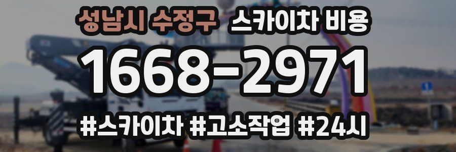 성남시 수정구 스카이차 비용