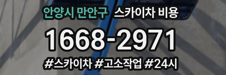 안양시 만안구 스카이차 비용