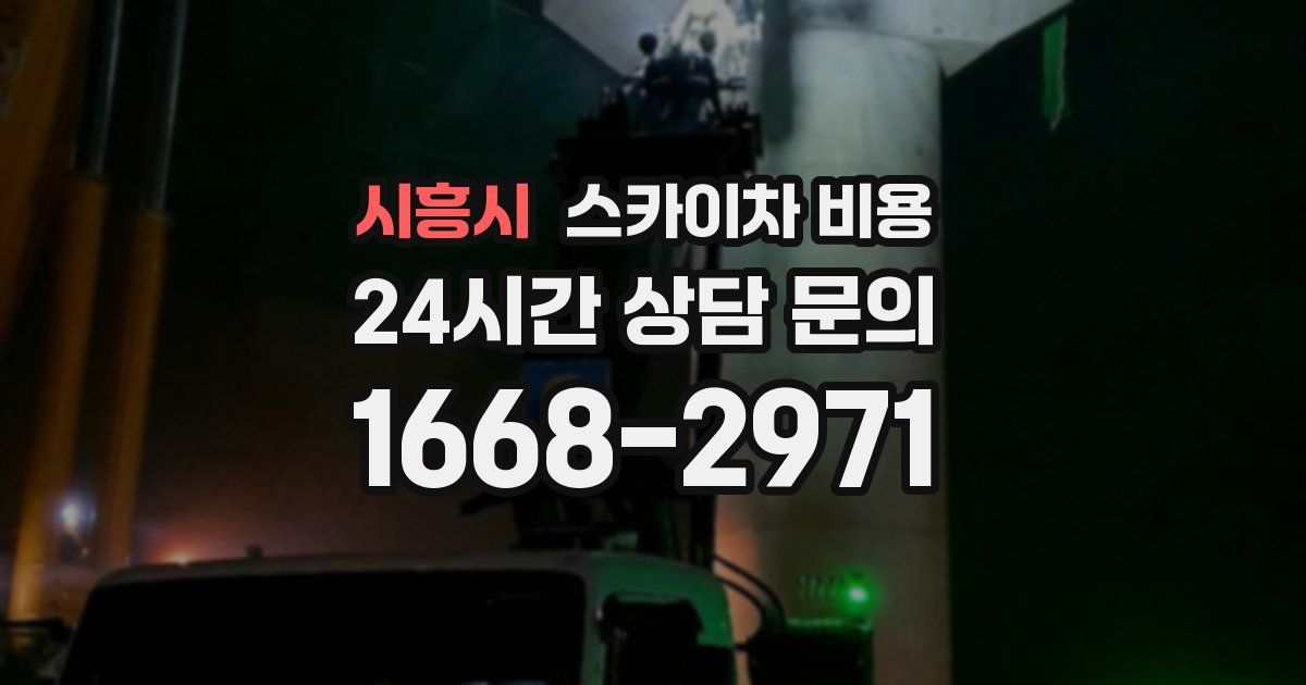 시흥시 스카이차 비용