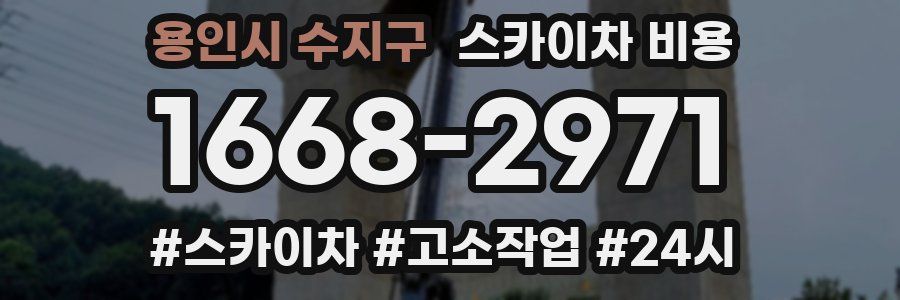 용인시 수지구 스카이차 비용