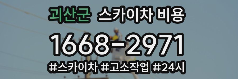 괴산군 스카이차 비용