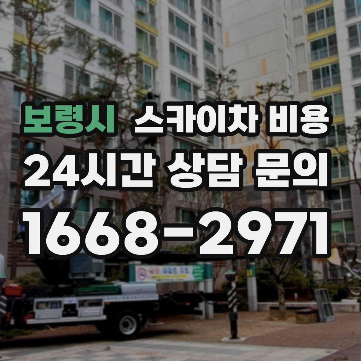 보령시 스카이차 비용 보행자 통행이 많으면 고려할 점