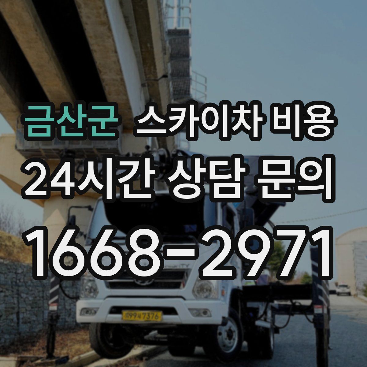금산군 스카이차 비용
