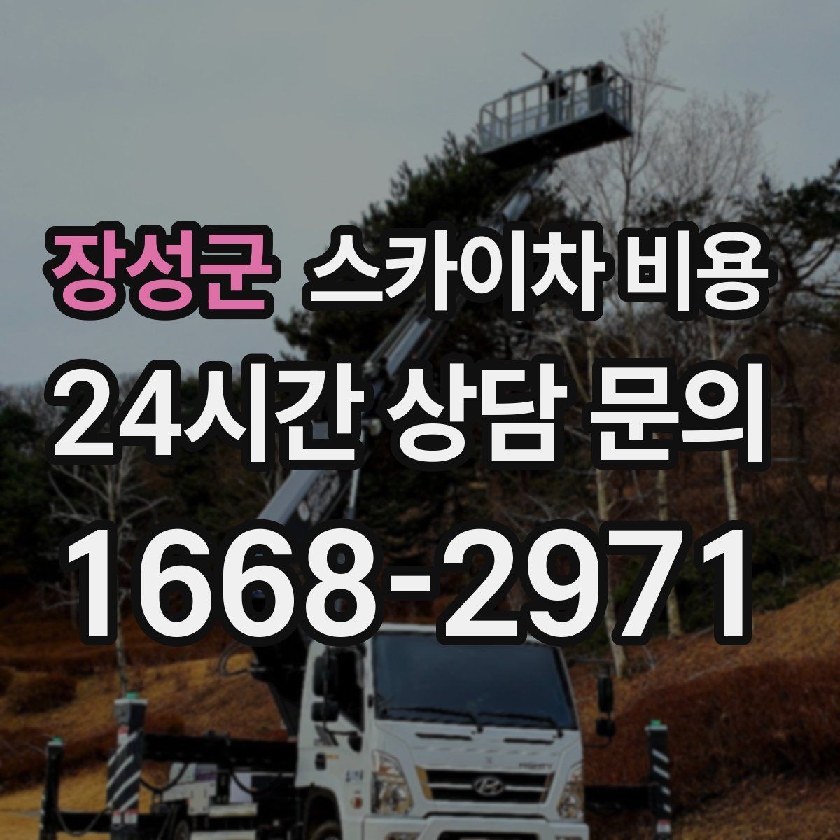 장성군 스카이차 비용 작업 범위가 애매하면 견적이 달라지는 이유