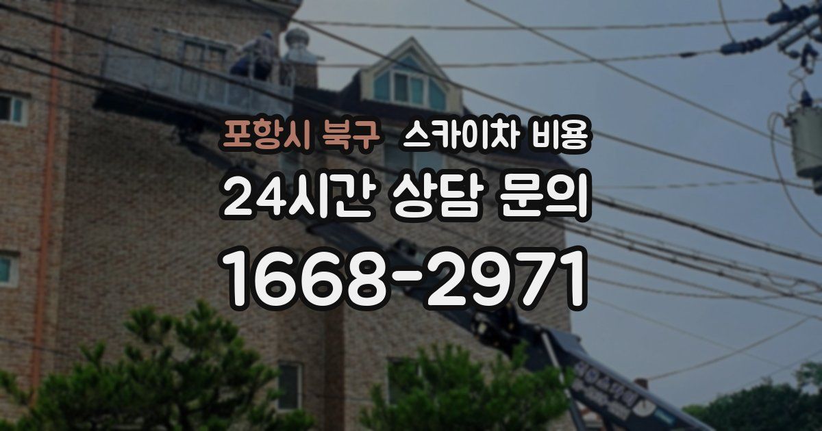 포항시 북구 스카이차 비용