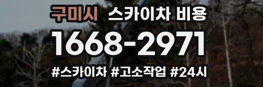 구미시 스카이차 비용