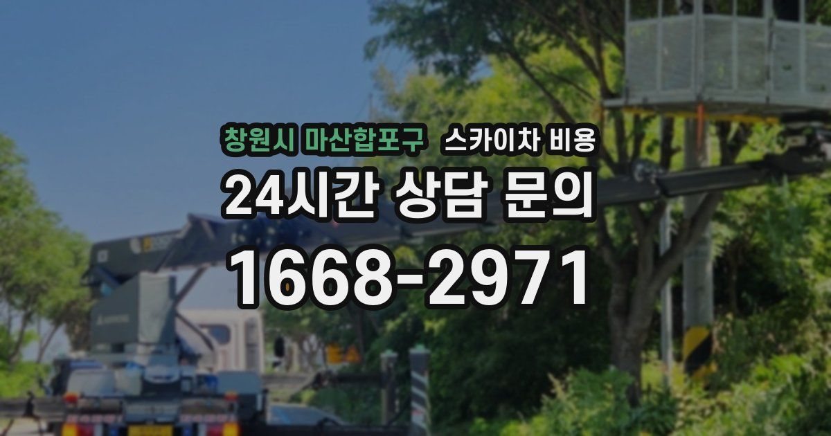 창원시 마산합포구 스카이차 비용