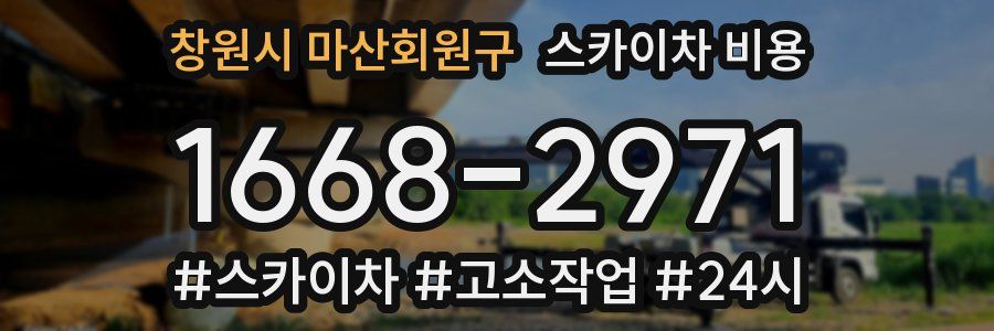 창원시 마산회원구 스카이차 비용