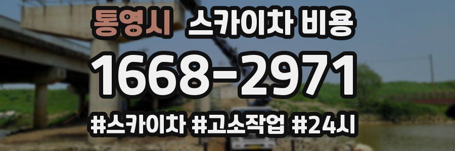 통영시 스카이차 비용