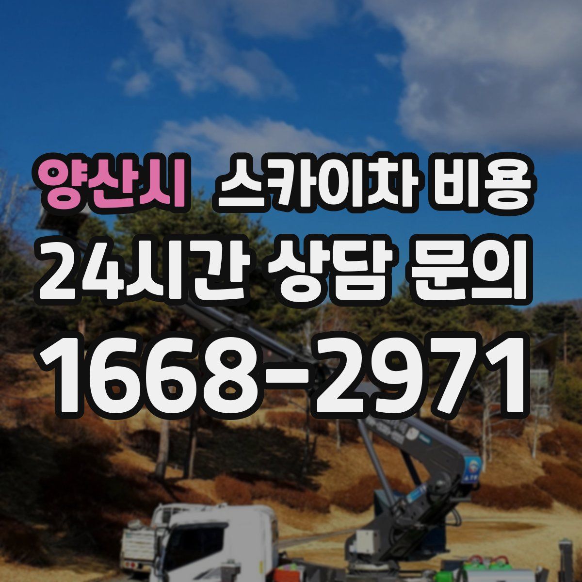 양산시 스카이차 비용