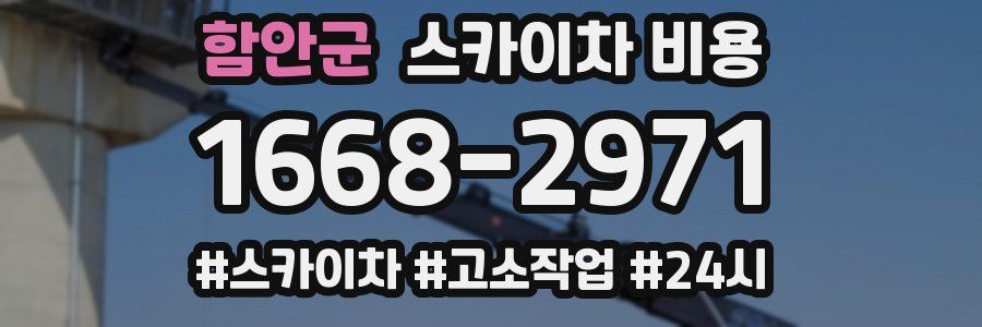 함안군 스카이차 비용