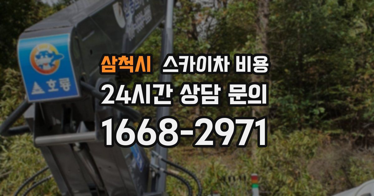 삼척시 스카이차 비용