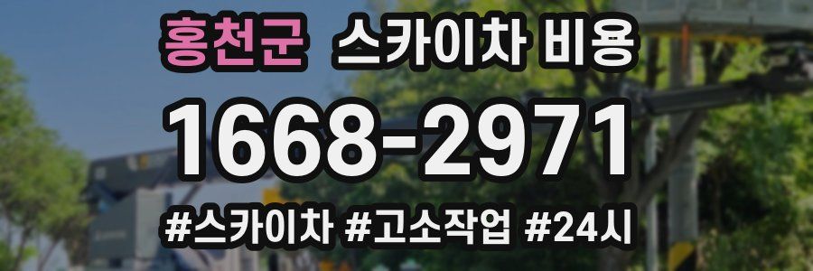 홍천군 스카이차 비용