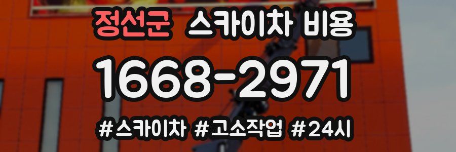 정선군 스카이차 비용