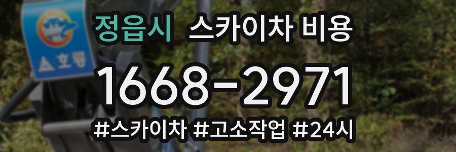 정읍시 스카이차 비용