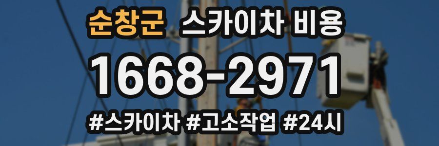 순창군 스카이차 비용