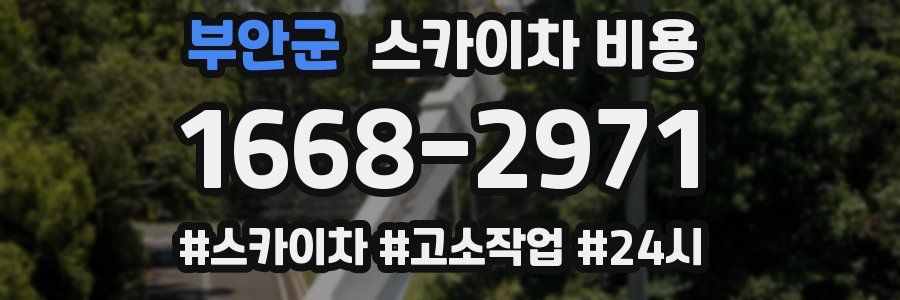 부안군 스카이차 비용