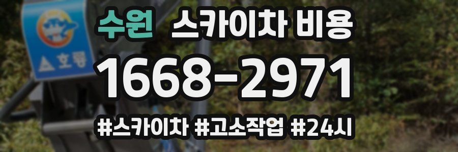 수원 스카이차 비용