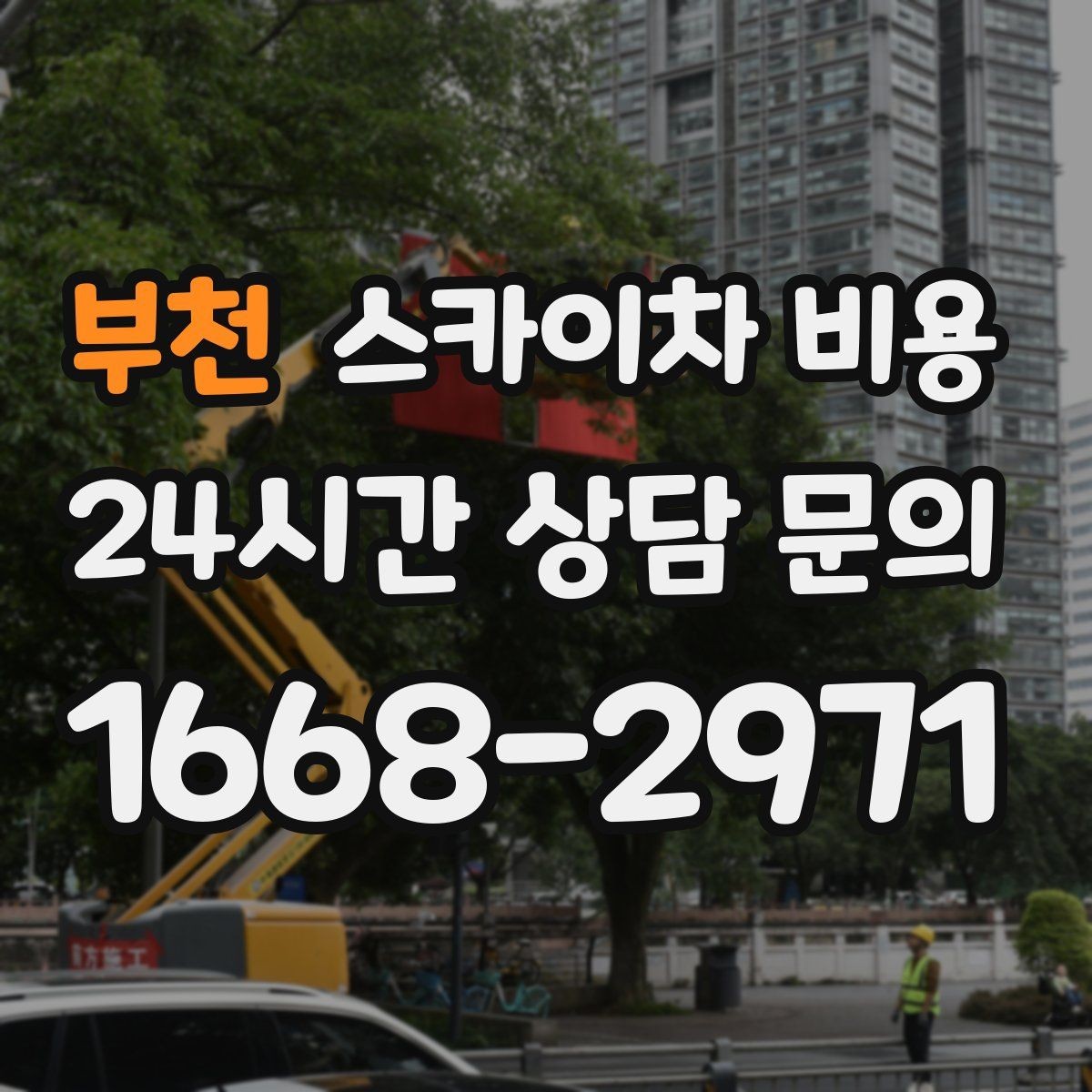 부천 스카이차 비용 수목 전정 작업에서 확인할 항목