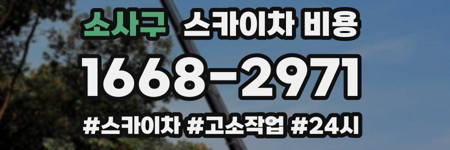 소사구 스카이차 비용