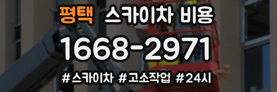 평택 스카이차 비용