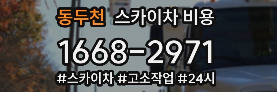 동두천 스카이차 비용