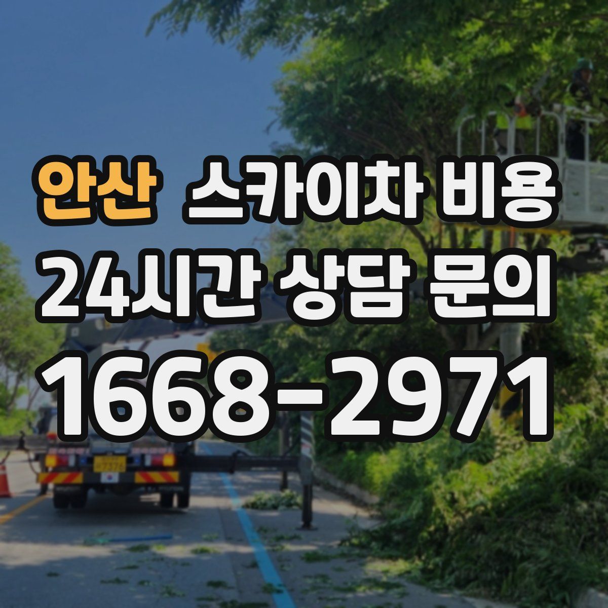 안산 스카이차 비용