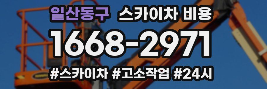 일산동구 스카이차 비용