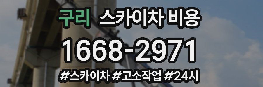 구리 스카이차 비용