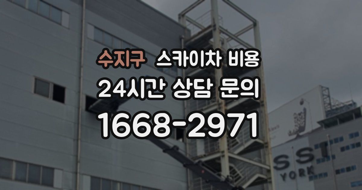 수지구 스카이차 비용