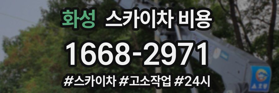 화성 스카이차 비용