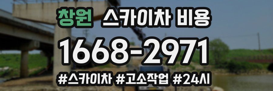 창원 스카이차 비용