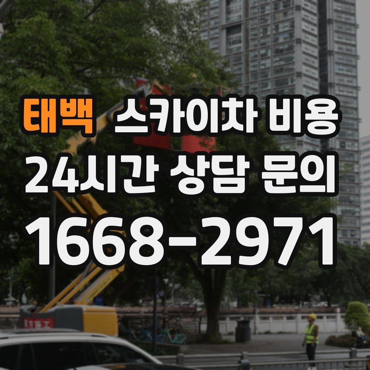 태백 스카이차 비용 간판 설치·철거는 어떻게 산정될까
