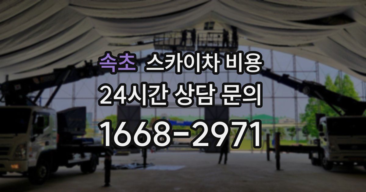 속초 스카이차 비용