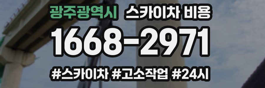 광주광역시 스카이차 비용