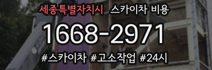세종특별자치시 스카이차 비용