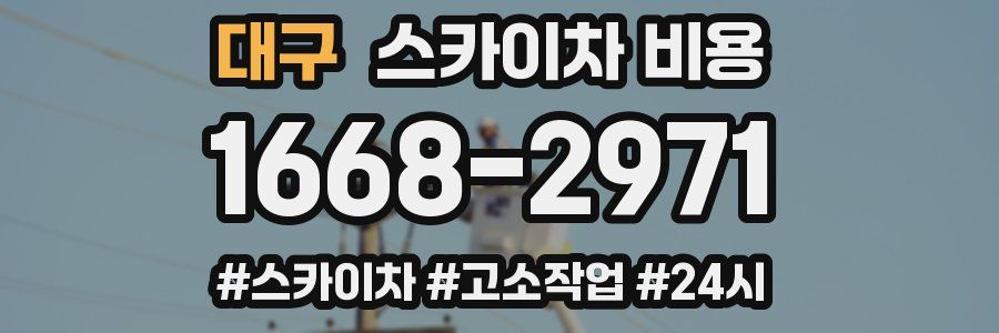 대구 스카이차 비용