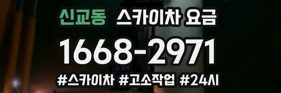 신교동 스카이차 요금