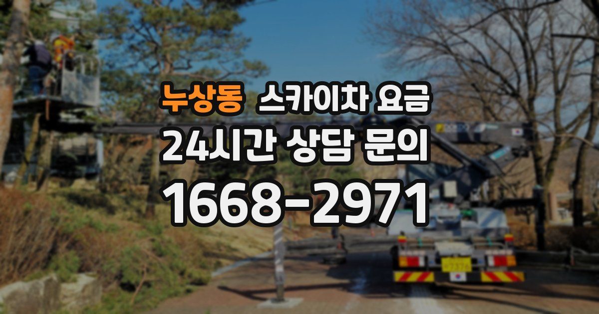 누상동 스카이차 요금