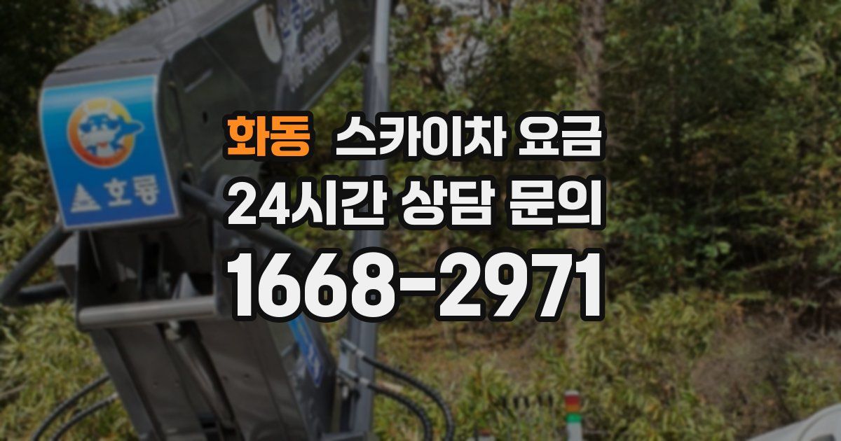 화동 스카이차 요금