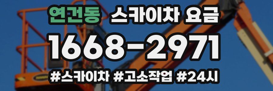 연건동 스카이차 요금