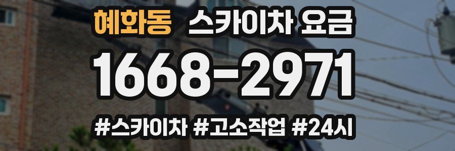 혜화동 스카이차 요금