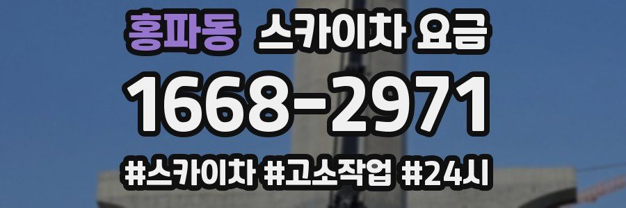 홍파동 스카이차 요금